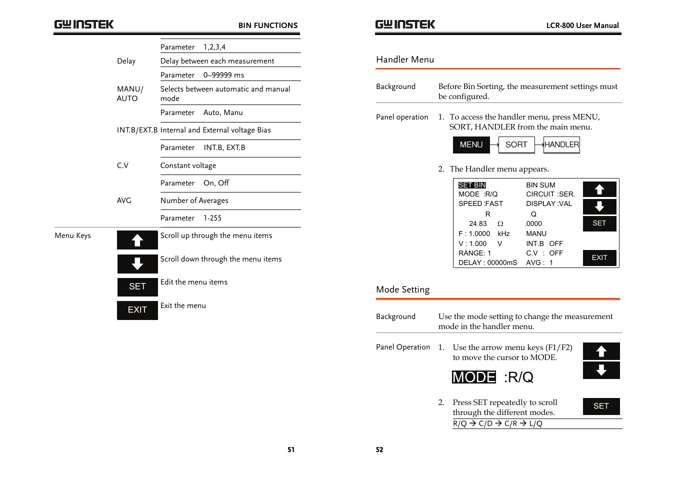 GW Instek LCR-800 Series User Manual | Page 26 / 72