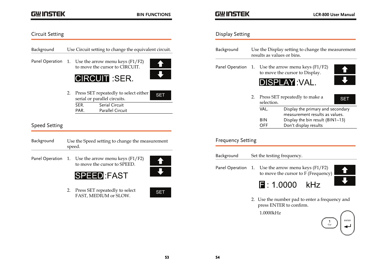 GW Instek LCR-800 Series User Manual | Page 27 / 72