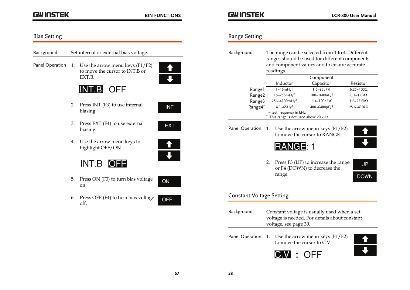 GW Instek LCR-800 Series User Manual | Page 29 / 72