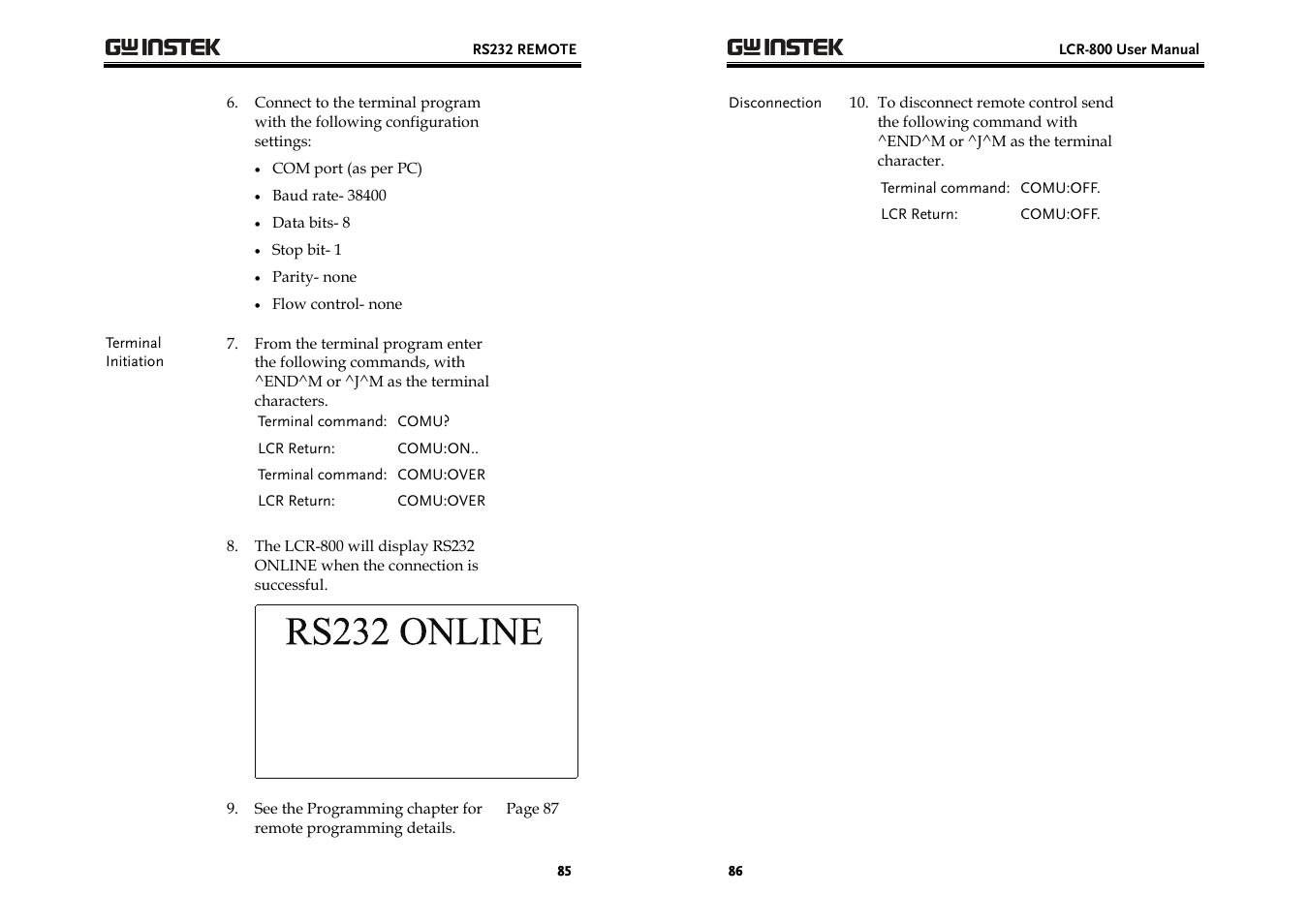 GW Instek LCR-800 Series User Manual | Page 43 / 72