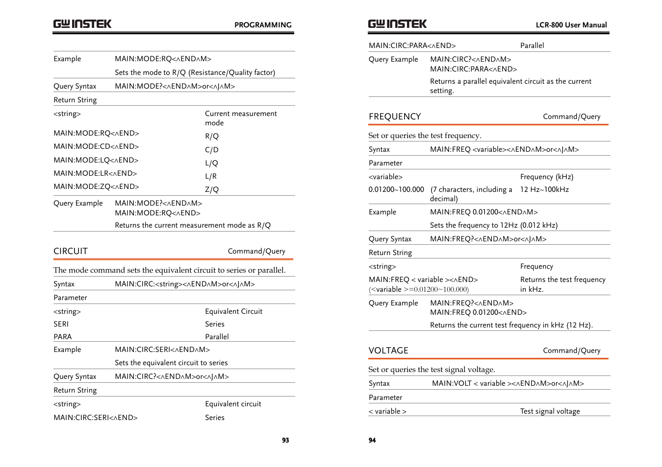 GW Instek LCR-800 Series User Manual | Page 47 / 72