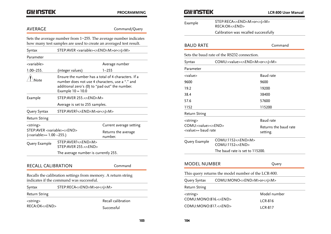 GW Instek LCR-800 Series User Manual | Page 52 / 72