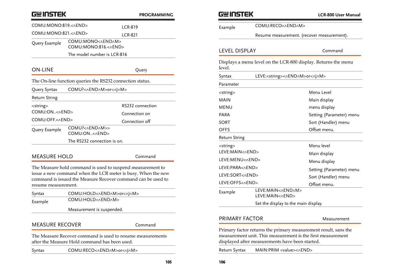 GW Instek LCR-800 Series User Manual | Page 53 / 72