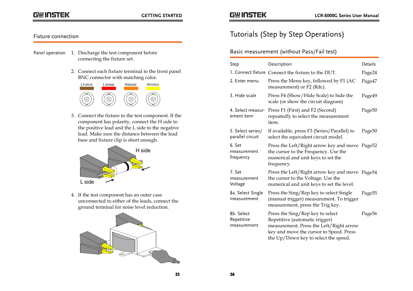 Tutorials (step by step operations) | GW Instek LCR-8000G Series User Manual | Page 13 / 72