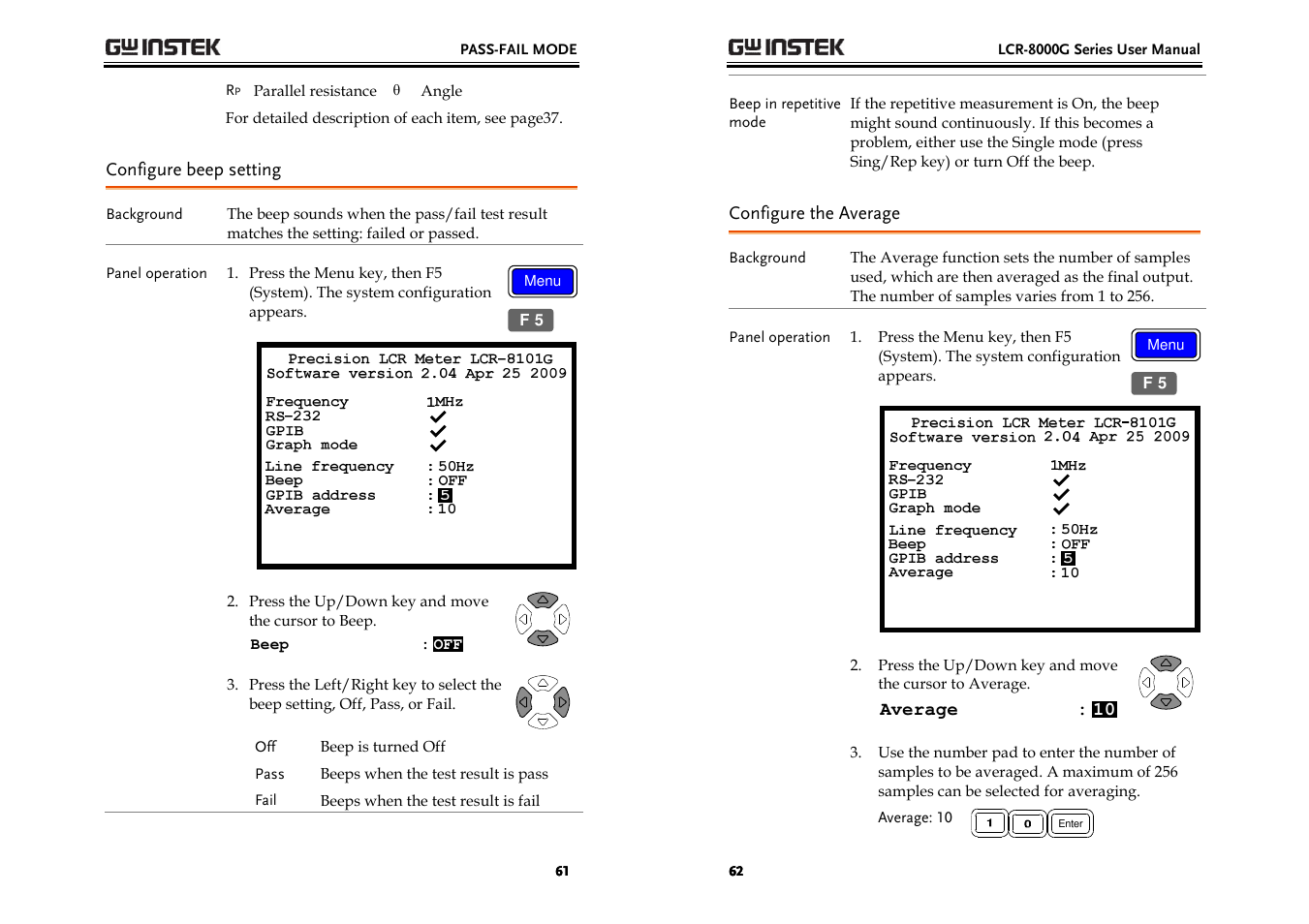 GW Instek LCR-8000G Series User Manual | Page 31 / 72