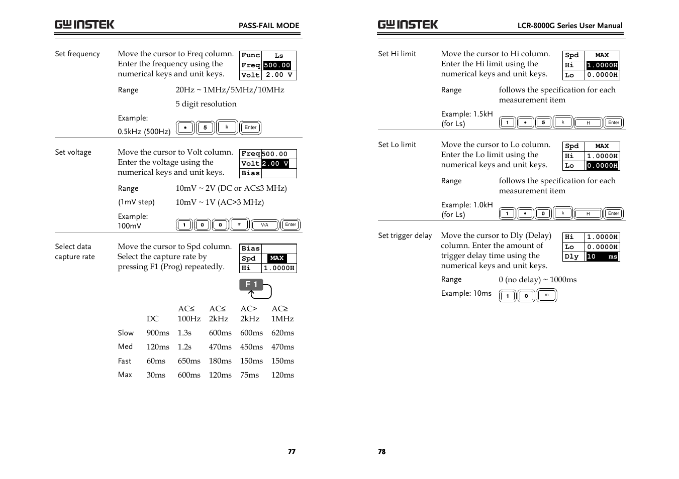 GW Instek LCR-8000G Series User Manual | Page 39 / 72