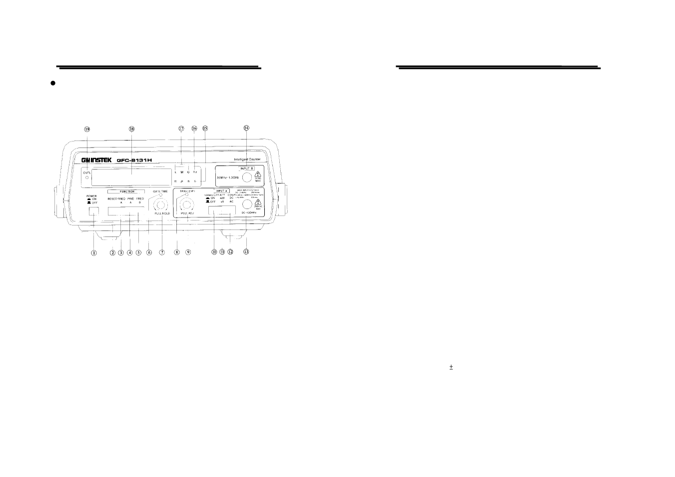 GW Instek GFC-8131H User Manual | Page 5 / 7