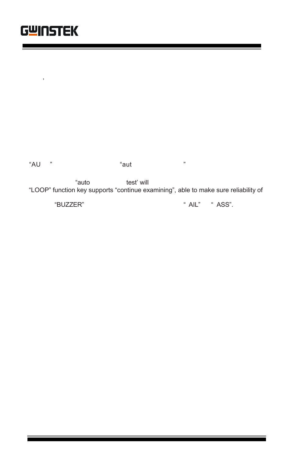 Features, Gut-6000b user manual | GW Instek GUT-6000B User Manual | Page 4 / 29