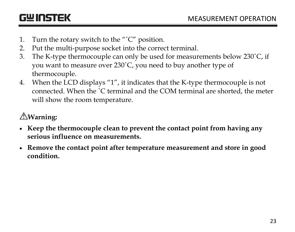 GW Instek GDM-350B User Manual | Page 25 / 34
