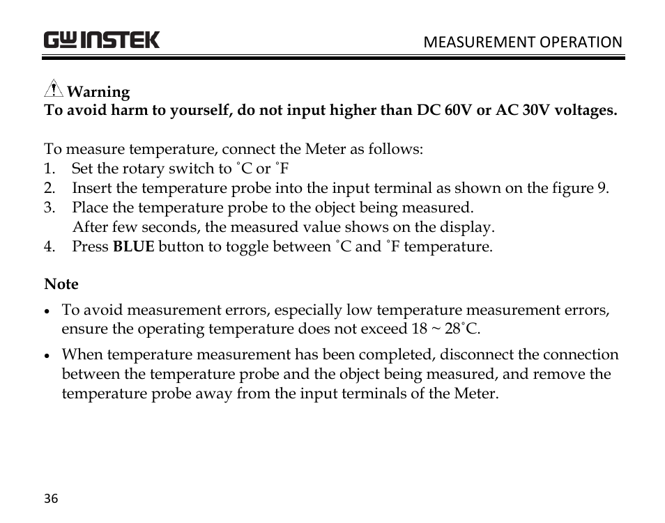 GW Instek GDM-398 User Manual | Page 38 / 75