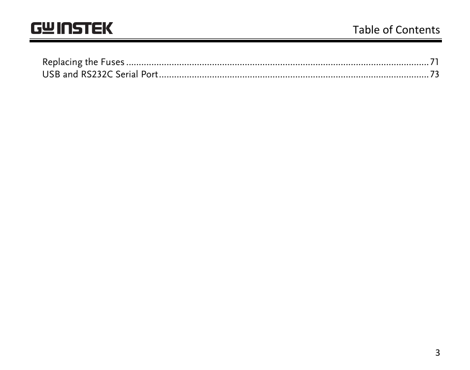 GW Instek GDM-398 User Manual | Page 5 / 75