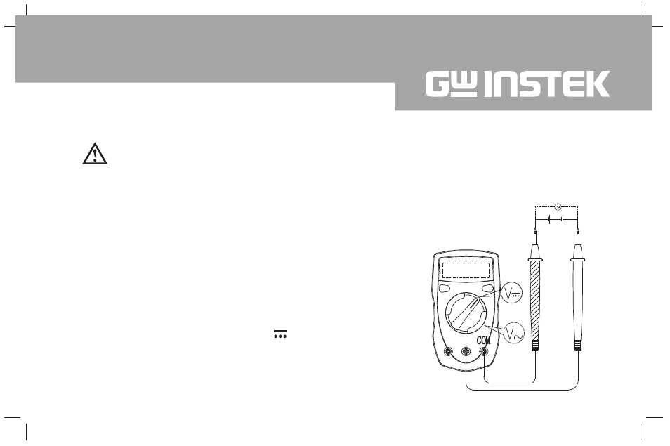 GW Instek GDM-350A User Manual | Page 13 / 37