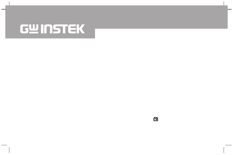 GW Instek GDM-350A User Manual | Page 8 / 37