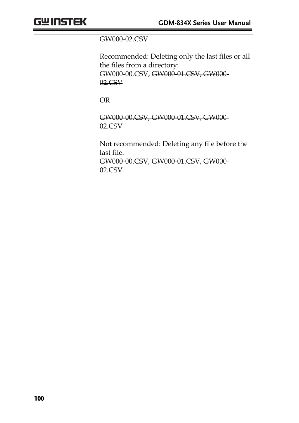 GW Instek GDM-8300 series User Manual User Manual | Page 100 / 158