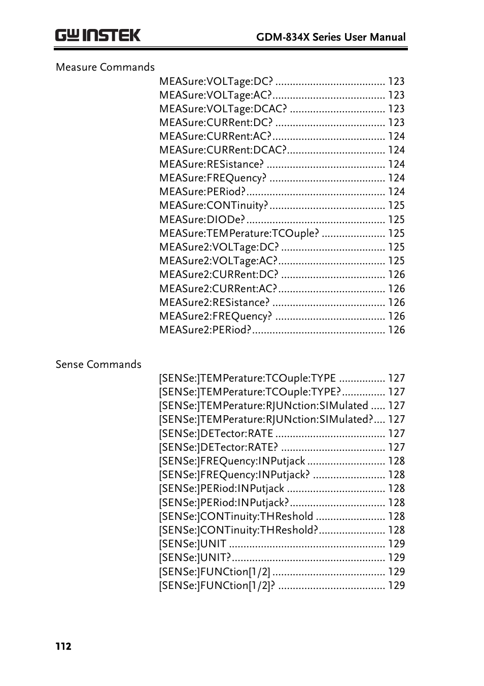 GW Instek GDM-8300 series User Manual User Manual | Page 112 / 158