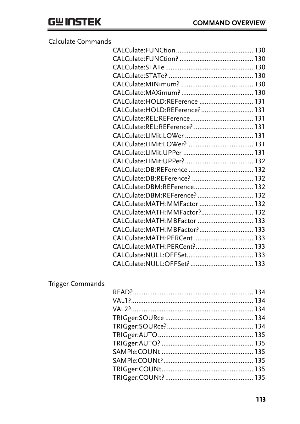GW Instek GDM-8300 series User Manual User Manual | Page 113 / 158