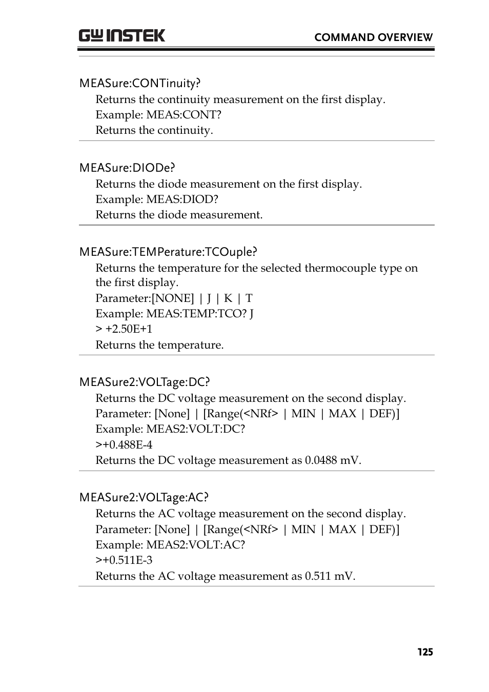 GW Instek GDM-8300 series User Manual User Manual | Page 125 / 158