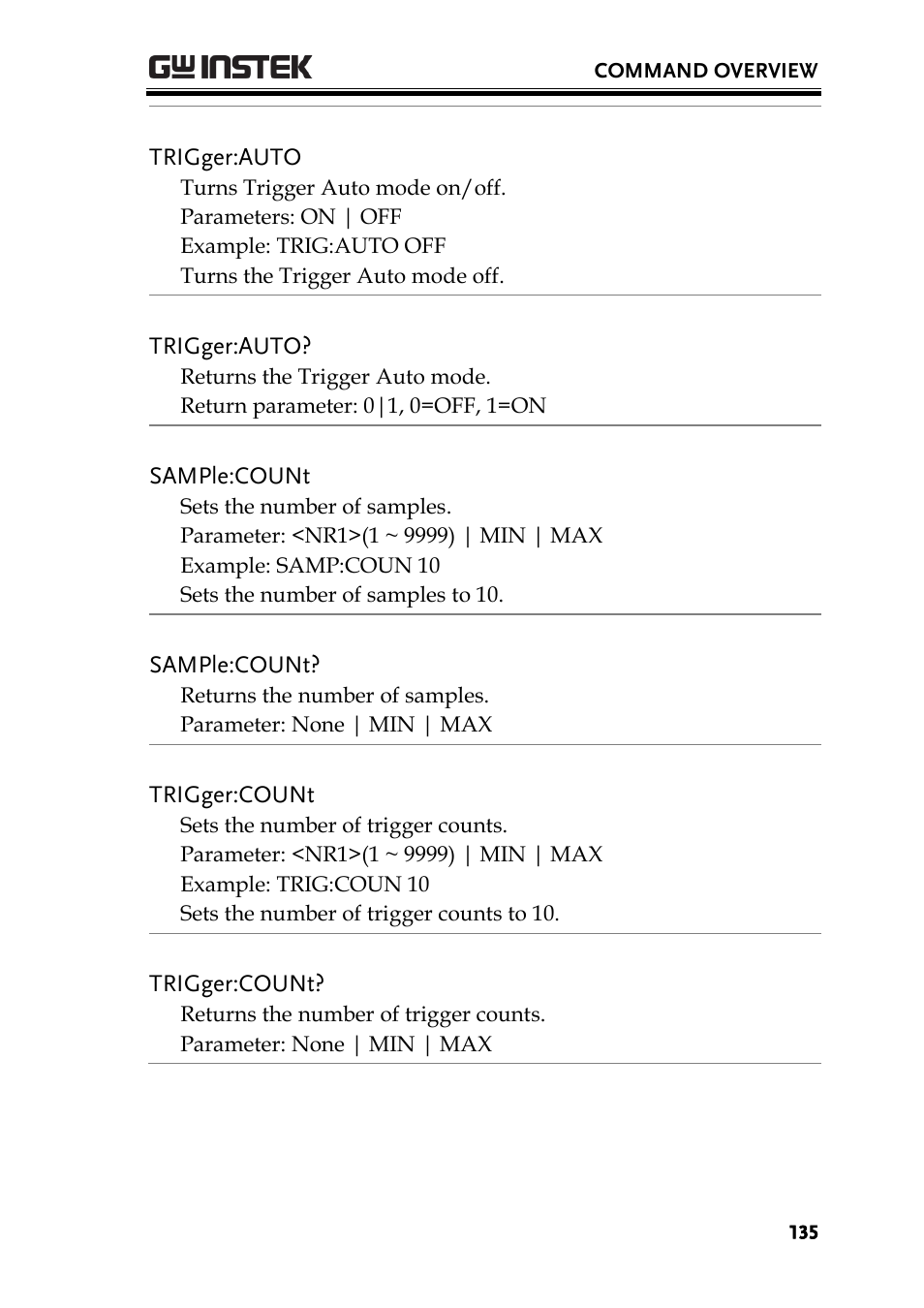 GW Instek GDM-8300 series User Manual User Manual | Page 135 / 158