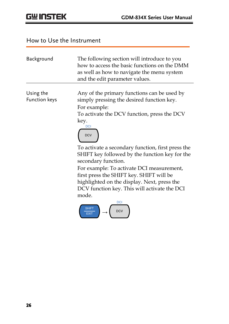 How to use the instrument | GW Instek GDM-8300 series User Manual User Manual | Page 26 / 158