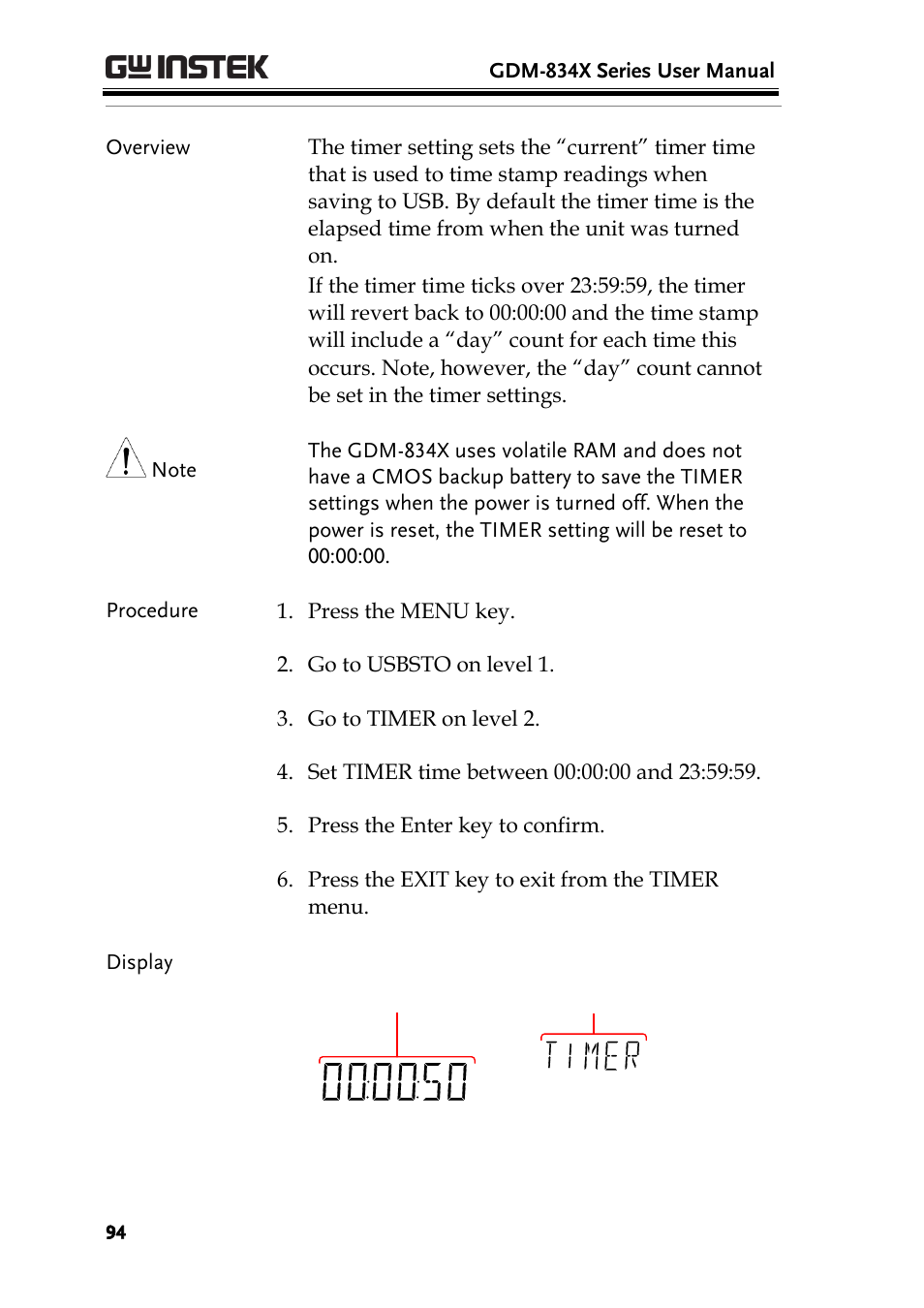 GW Instek GDM-8300 series User Manual User Manual | Page 94 / 158
