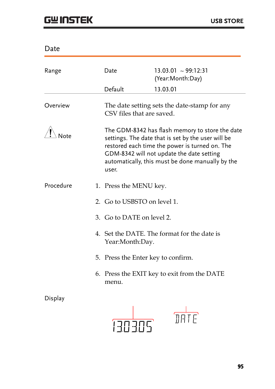 Date | GW Instek GDM-8300 series User Manual User Manual | Page 95 / 158