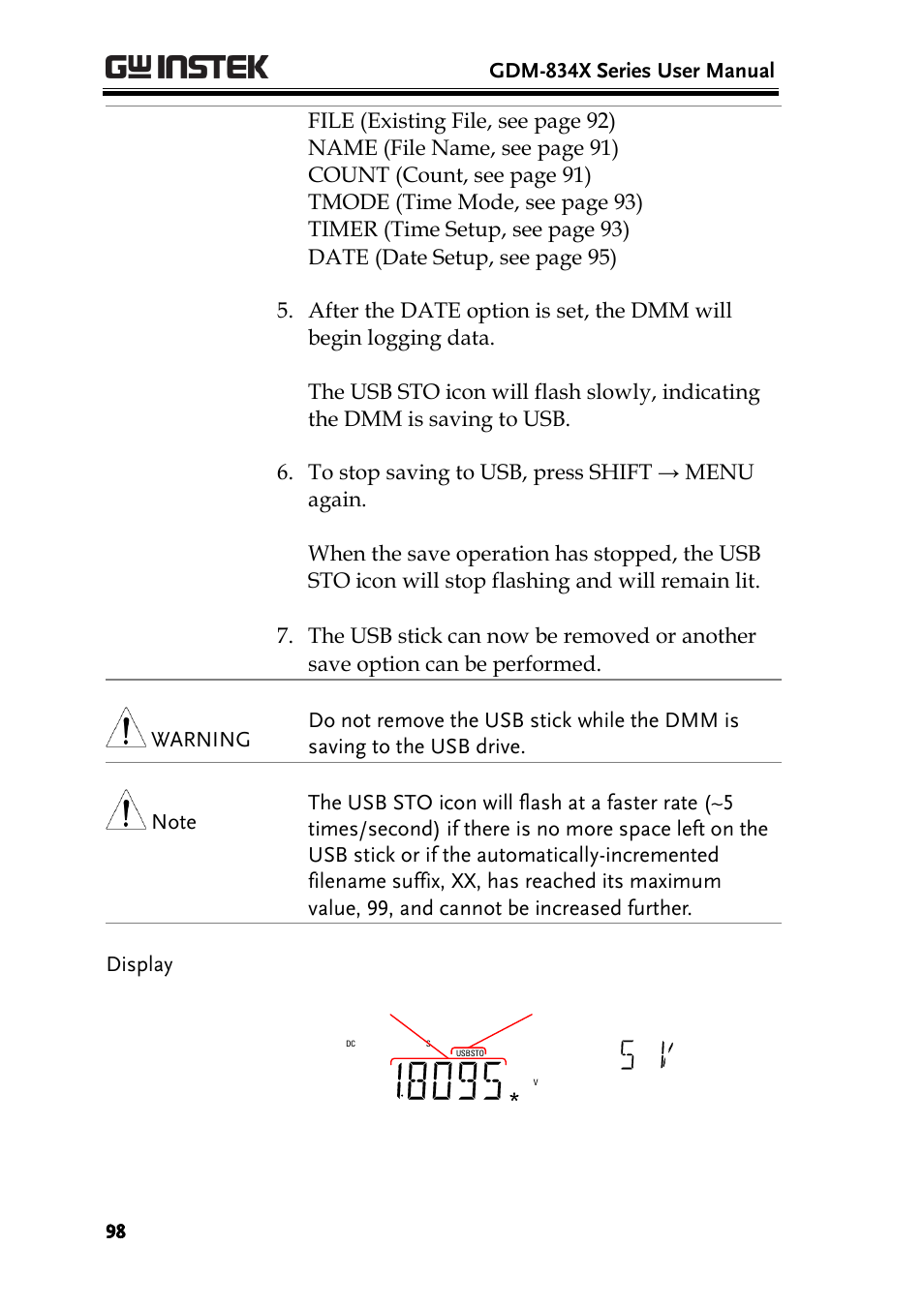 GW Instek GDM-8300 series User Manual User Manual | Page 98 / 158