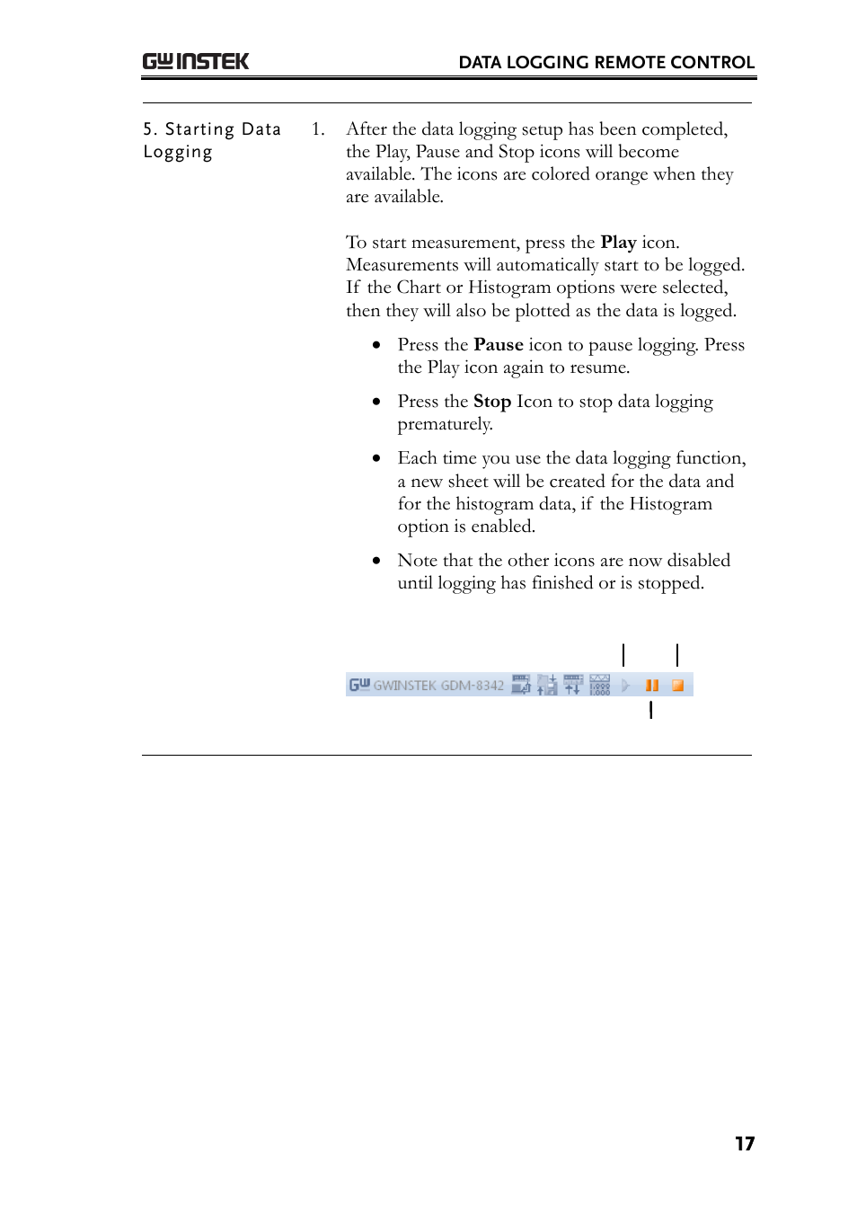 GW Instek GDM-8300 series Excel Add-in Operation Guide User Manual | Page 17 / 19