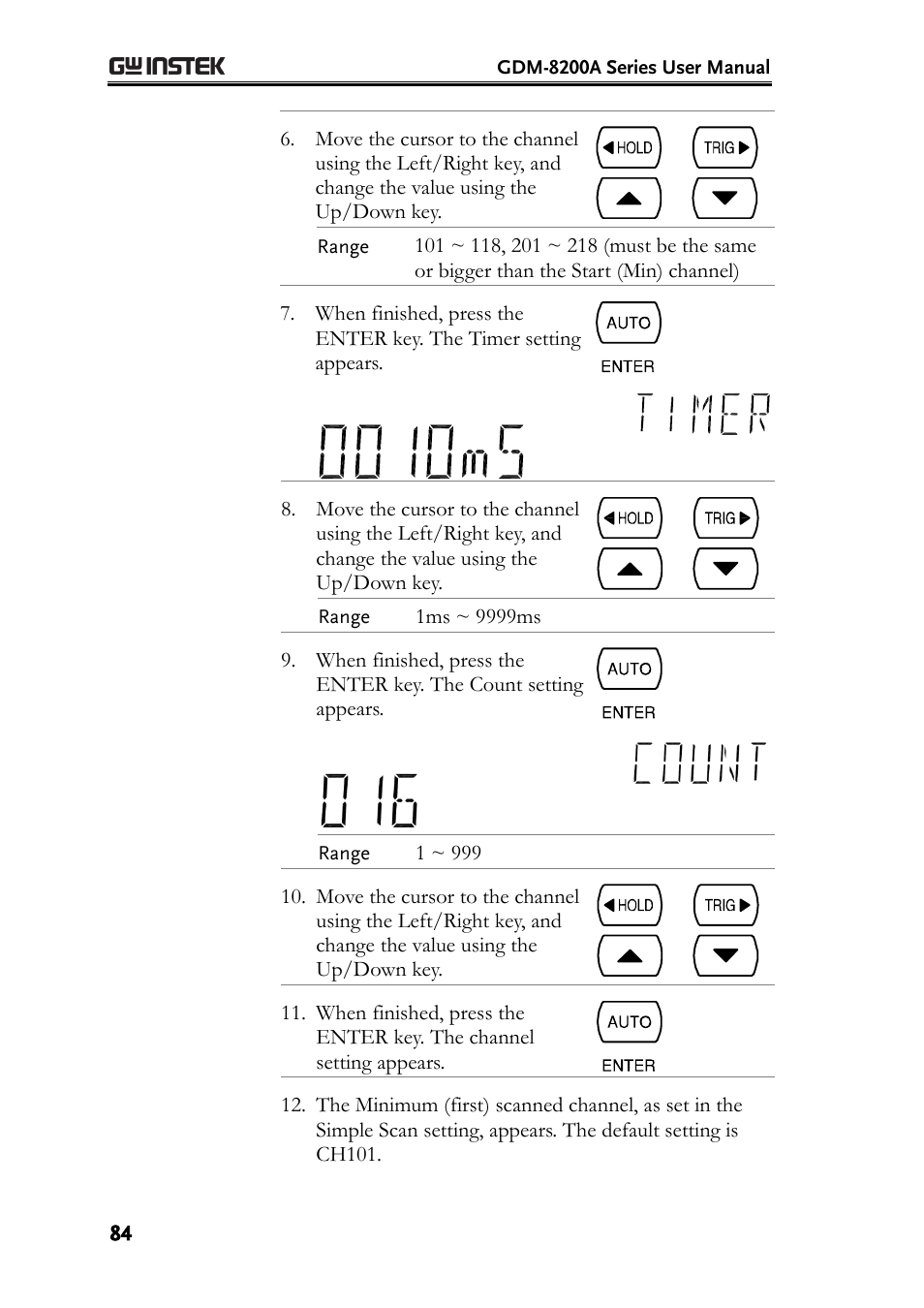 GW Instek GDM-8200A User Manual User Manual | Page 84 / 123