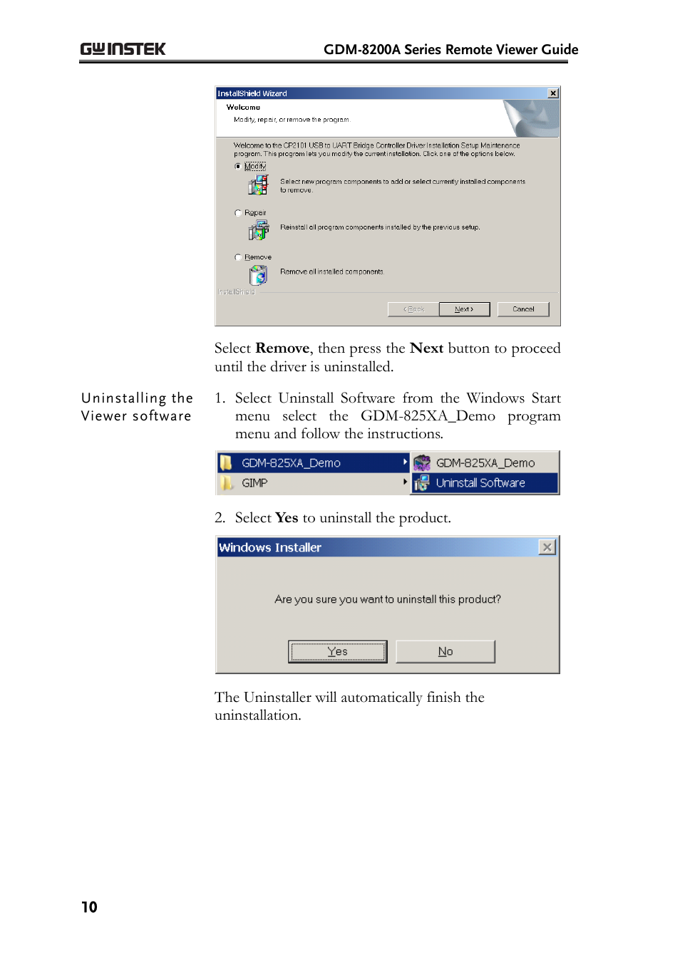 GW Instek GDM-8200A DMM-Viewer (PC Software) Guide User Manual | Page 10 / 27