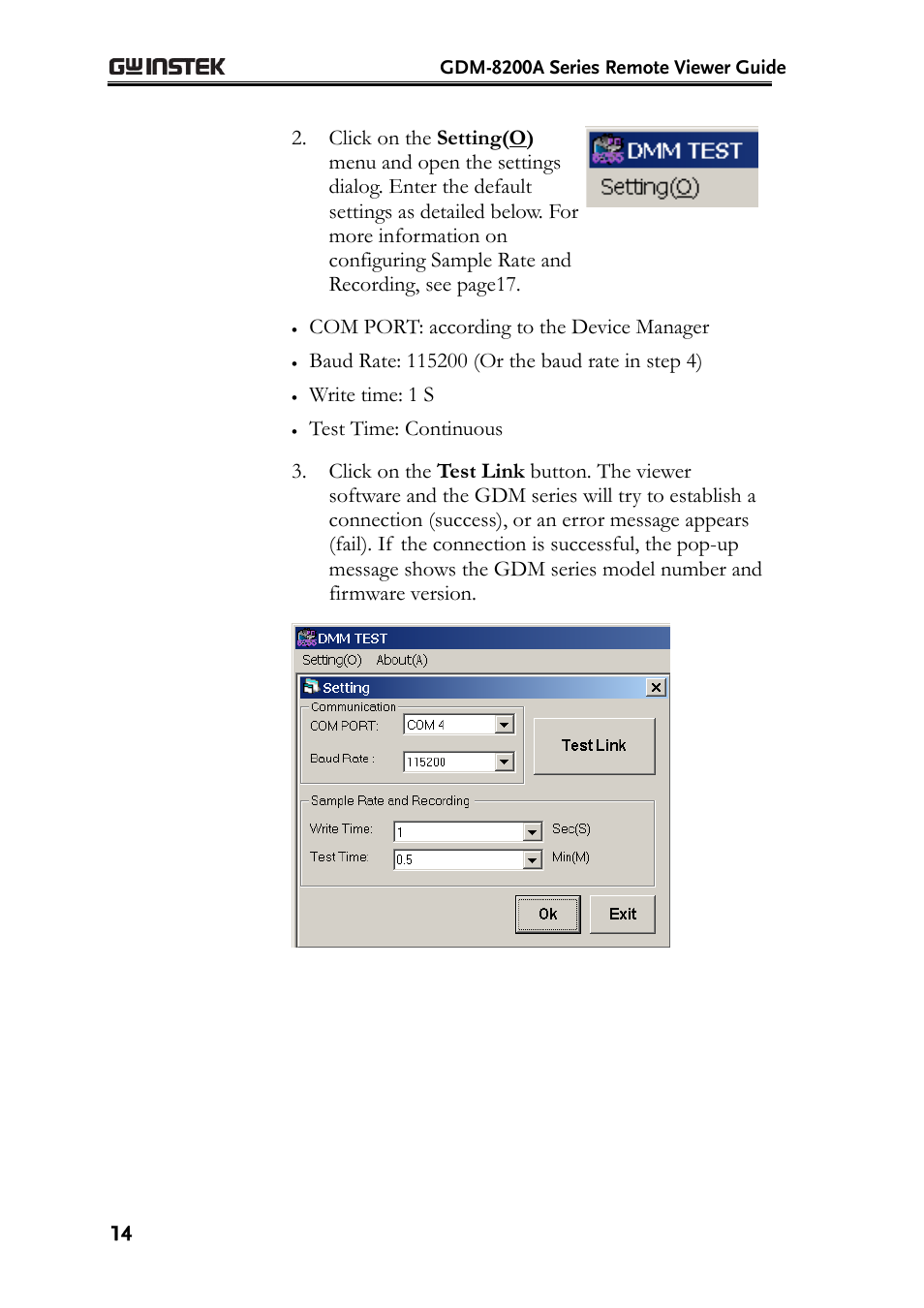 GW Instek GDM-8200A DMM-Viewer (PC Software) Guide User Manual | Page 14 / 27