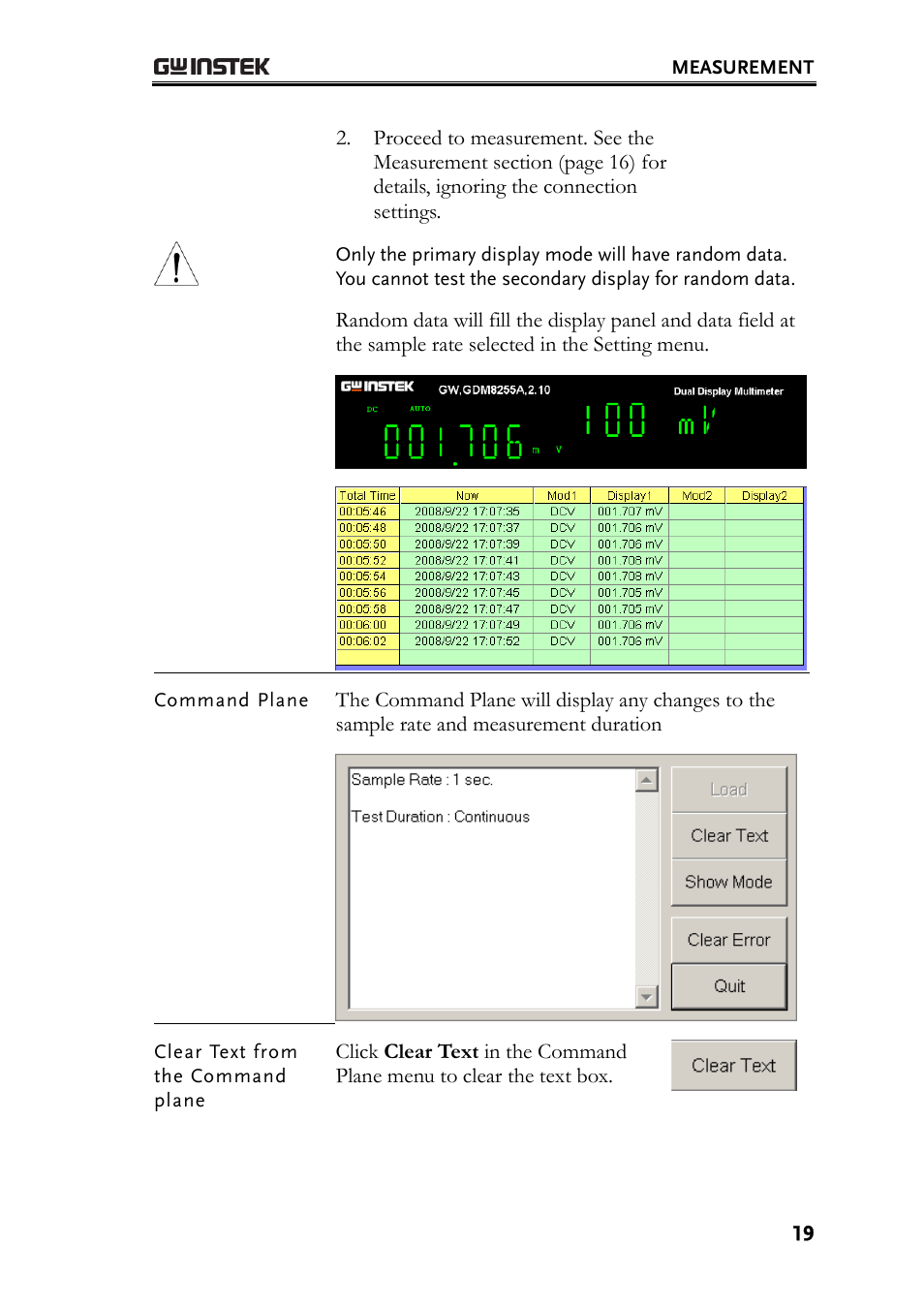 GW Instek GDM-8200A DMM-Viewer (PC Software) Guide User Manual | Page 19 / 27