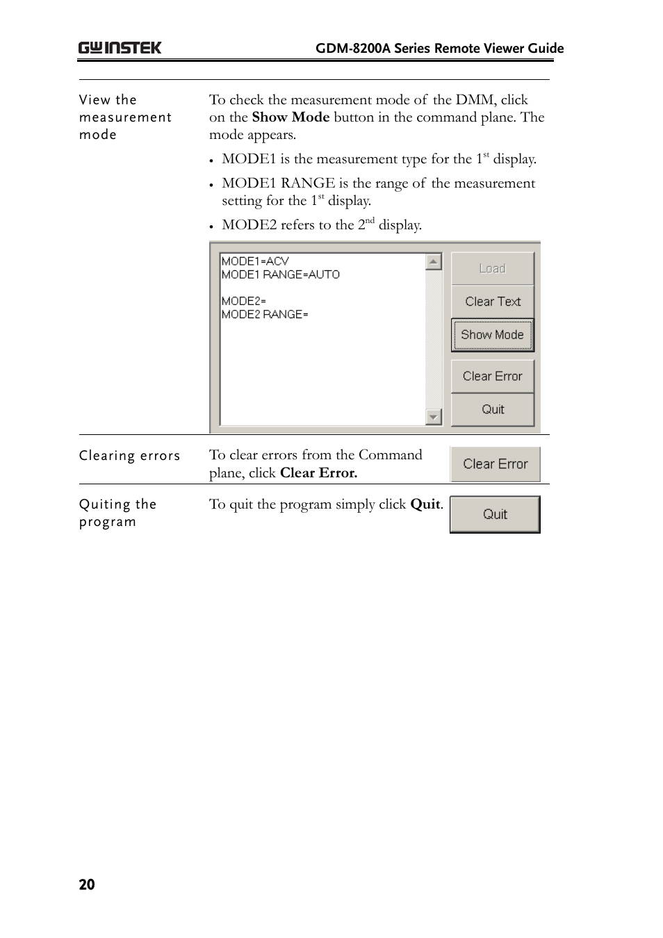 GW Instek GDM-8200A DMM-Viewer (PC Software) Guide User Manual | Page 20 / 27