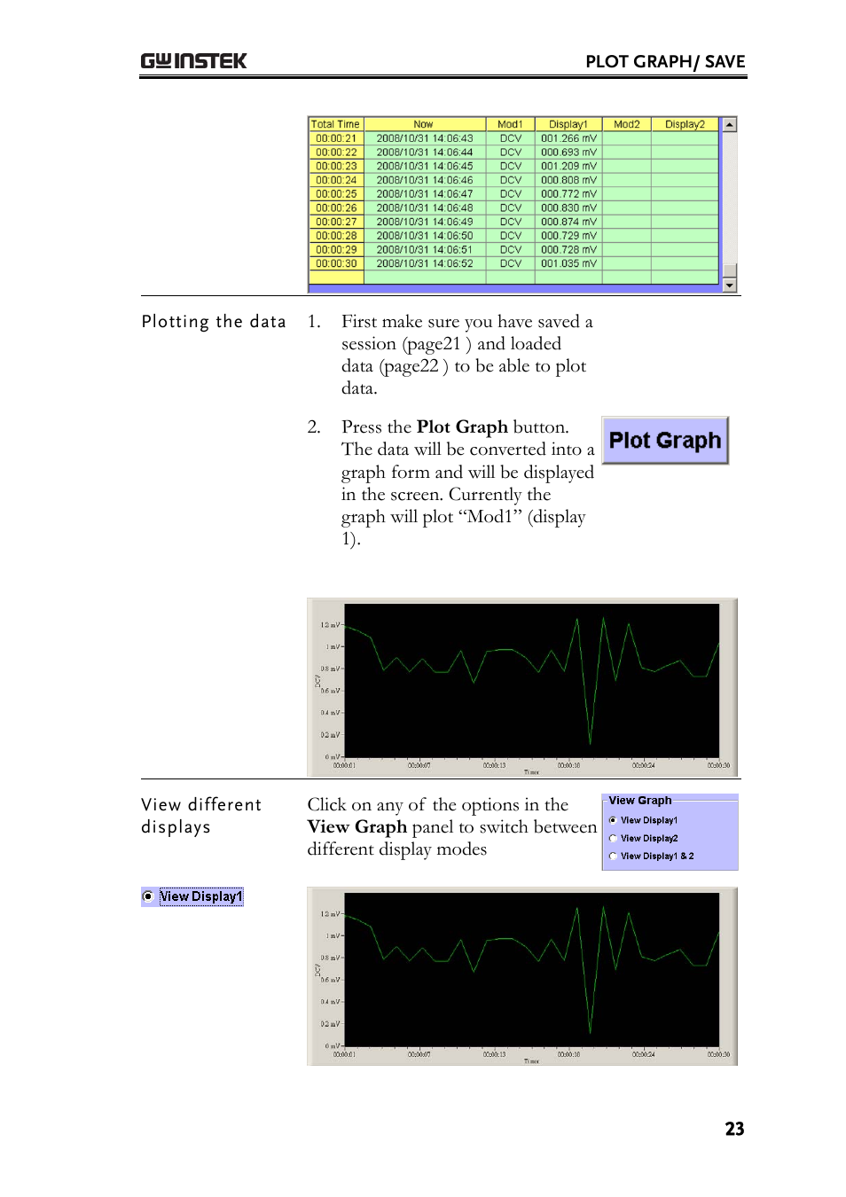 GW Instek GDM-8200A DMM-Viewer (PC Software) Guide User Manual | Page 23 / 27