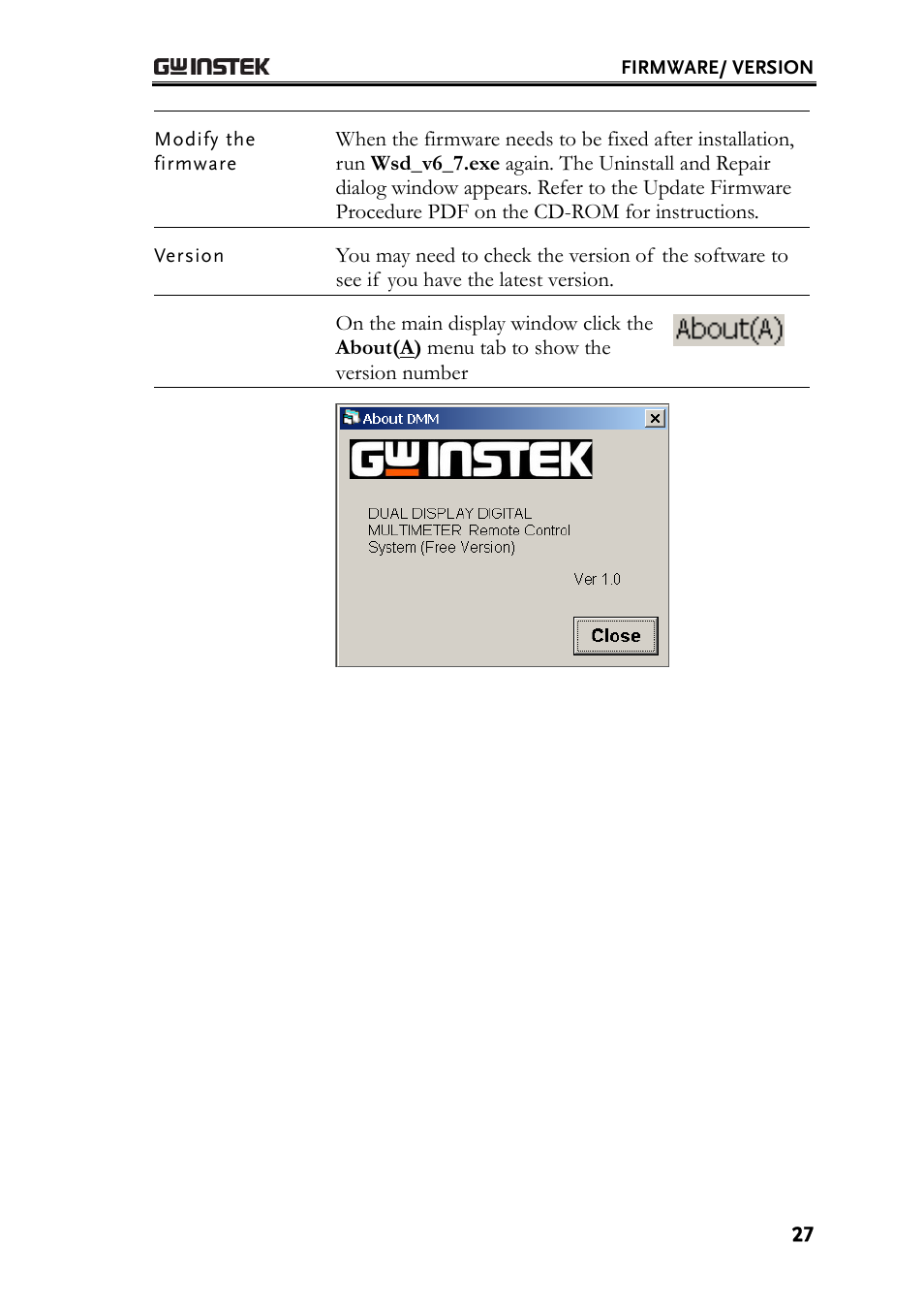 GW Instek GDM-8200A DMM-Viewer (PC Software) Guide User Manual | Page 27 / 27