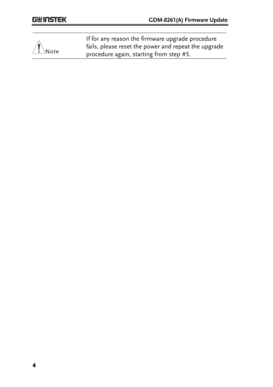 GW Instek GDM-8261A Firmware Upgrade Manual User Manual | Page 4 / 12