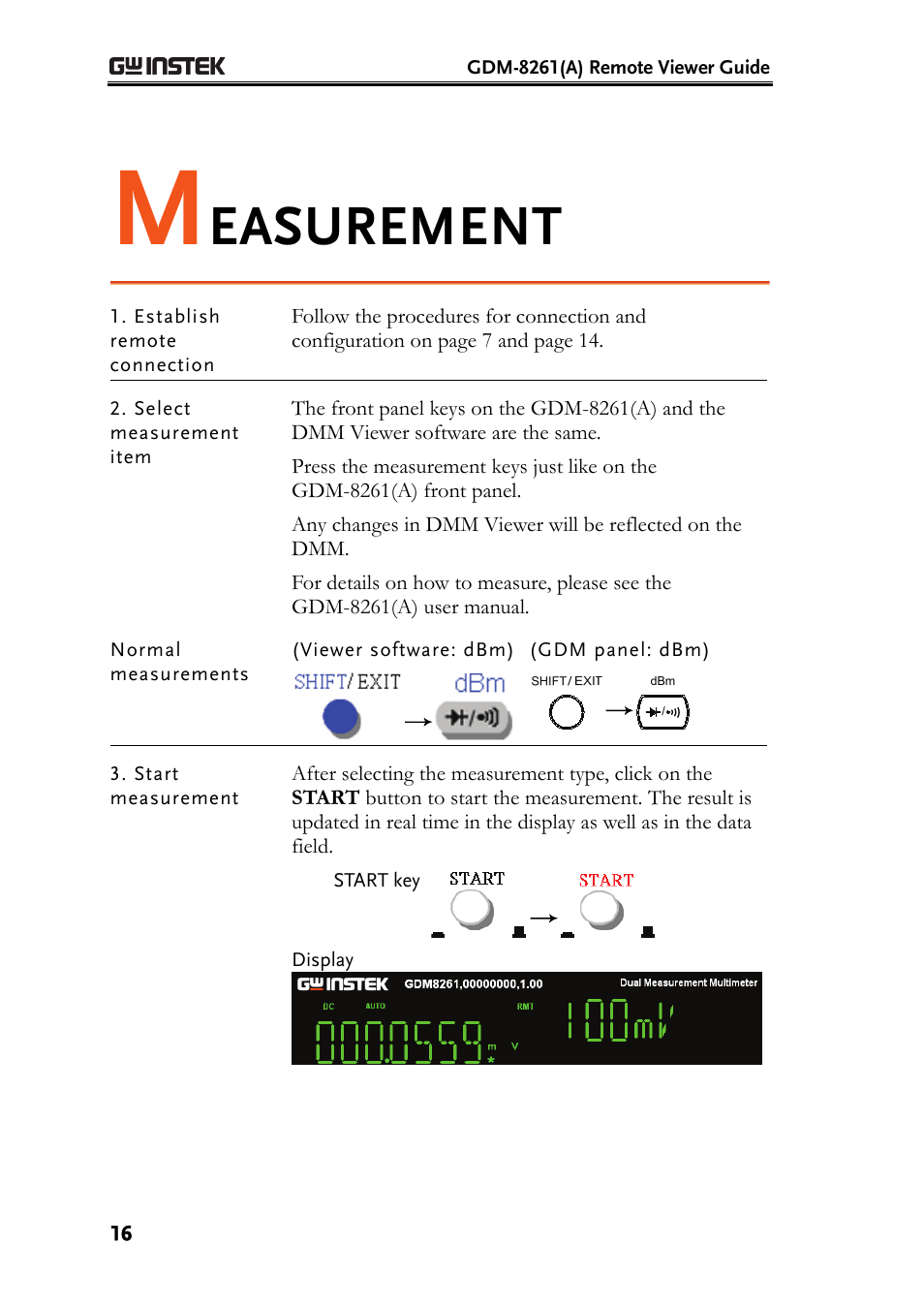 Easurement | GW Instek GDM-8261A Remote Viewer(DMM-Viewer) Guide User Manual | Page 16 / 31
