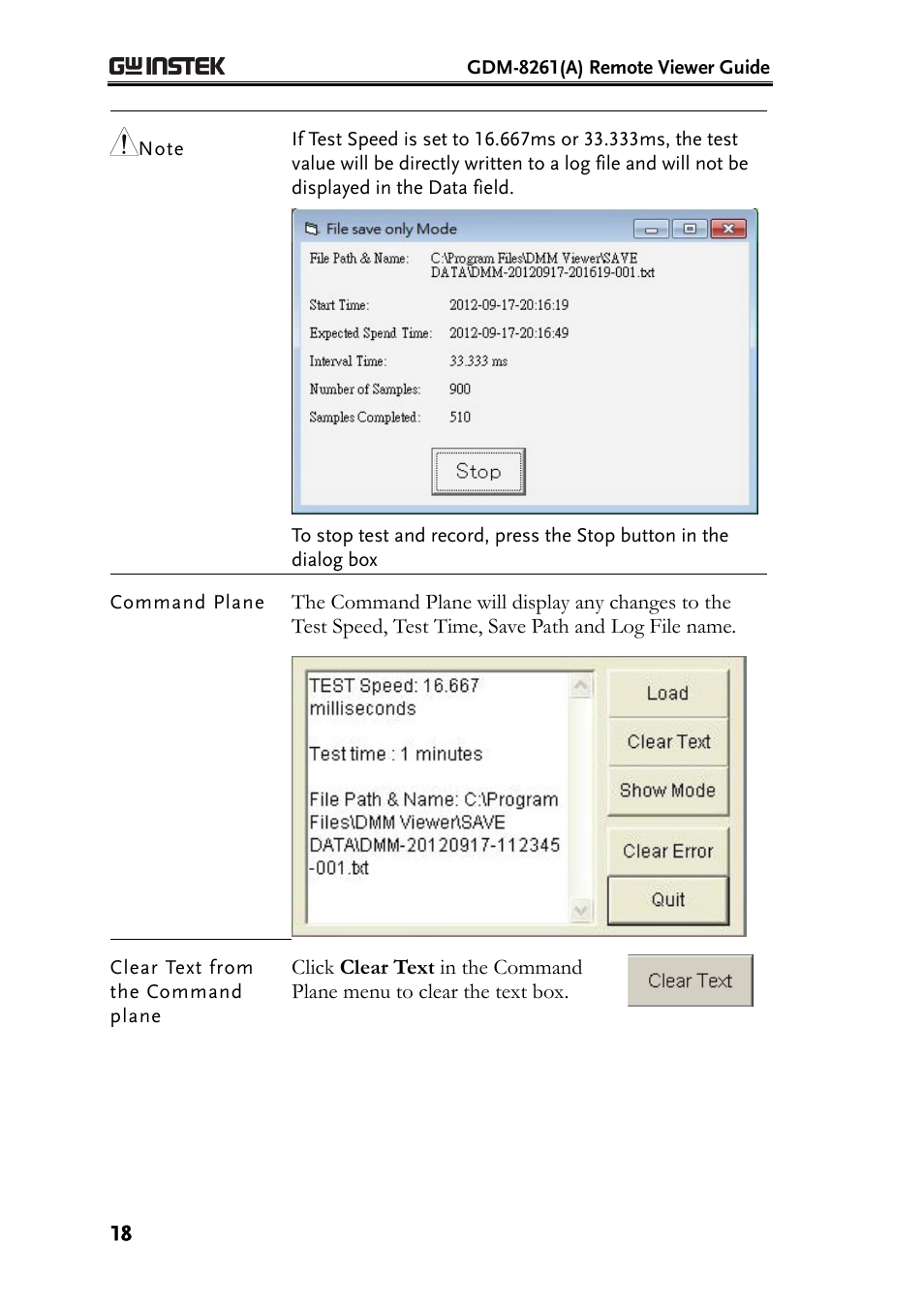 GW Instek GDM-8261A Remote Viewer(DMM-Viewer) Guide User Manual | Page 18 / 31