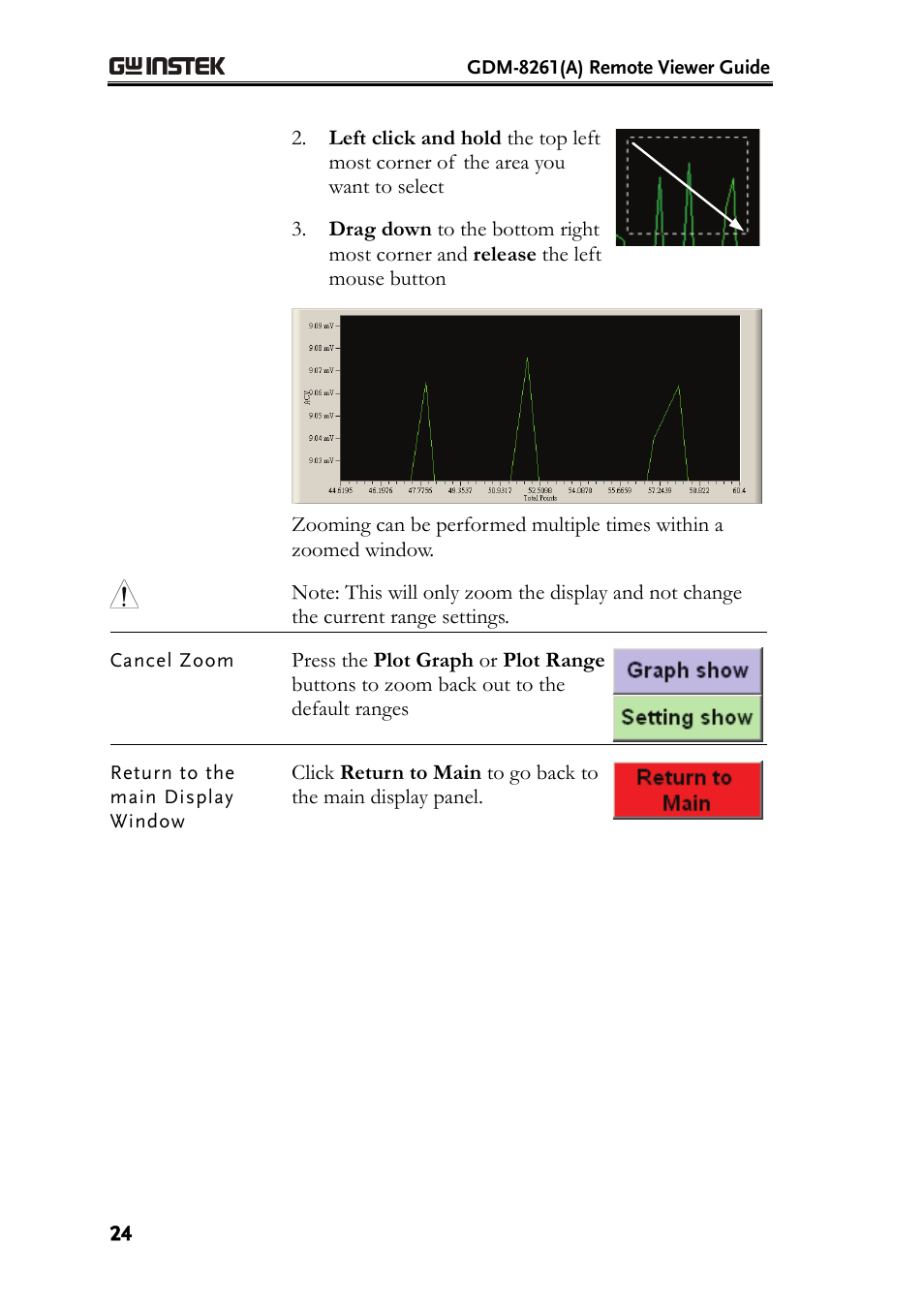 GW Instek GDM-8261A Remote Viewer(DMM-Viewer) Guide User Manual | Page 24 / 31
