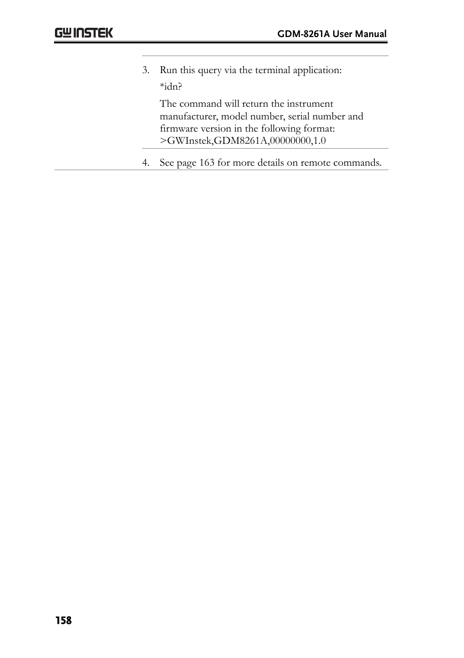 GW Instek GDM-8261A User manual User Manual | Page 158 / 230