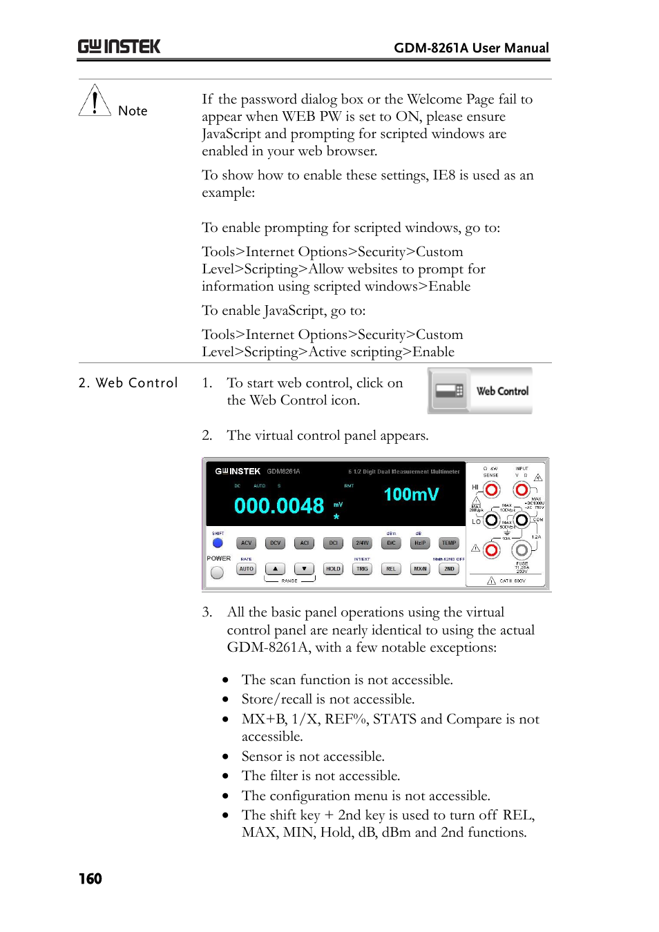 GW Instek GDM-8261A User manual User Manual | Page 160 / 230