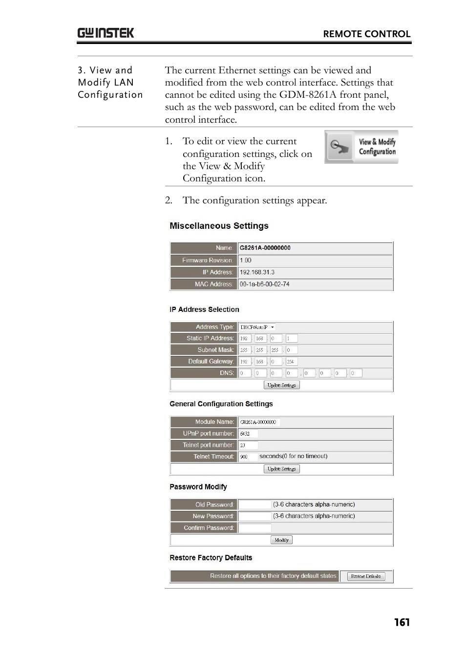 GW Instek GDM-8261A User manual User Manual | Page 161 / 230