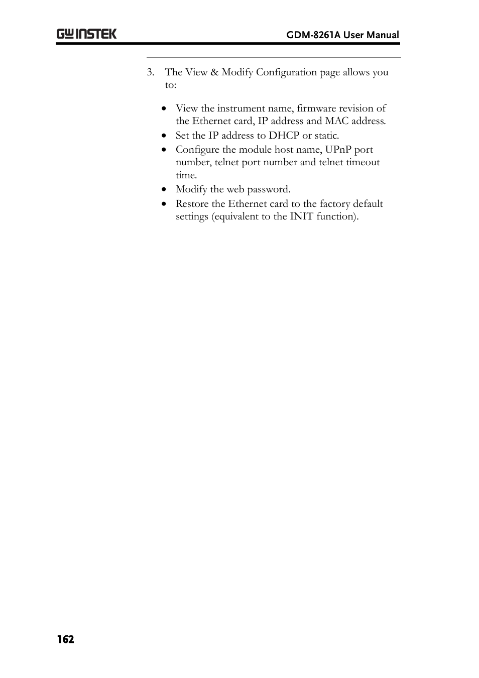 GW Instek GDM-8261A User manual User Manual | Page 162 / 230