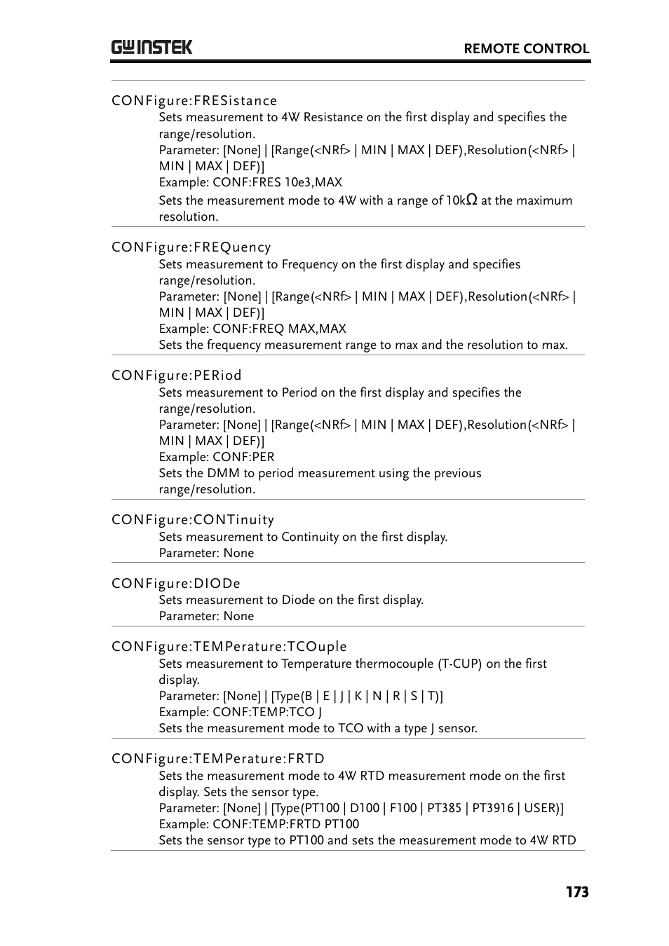 GW Instek GDM-8261A User manual User Manual | Page 173 / 230