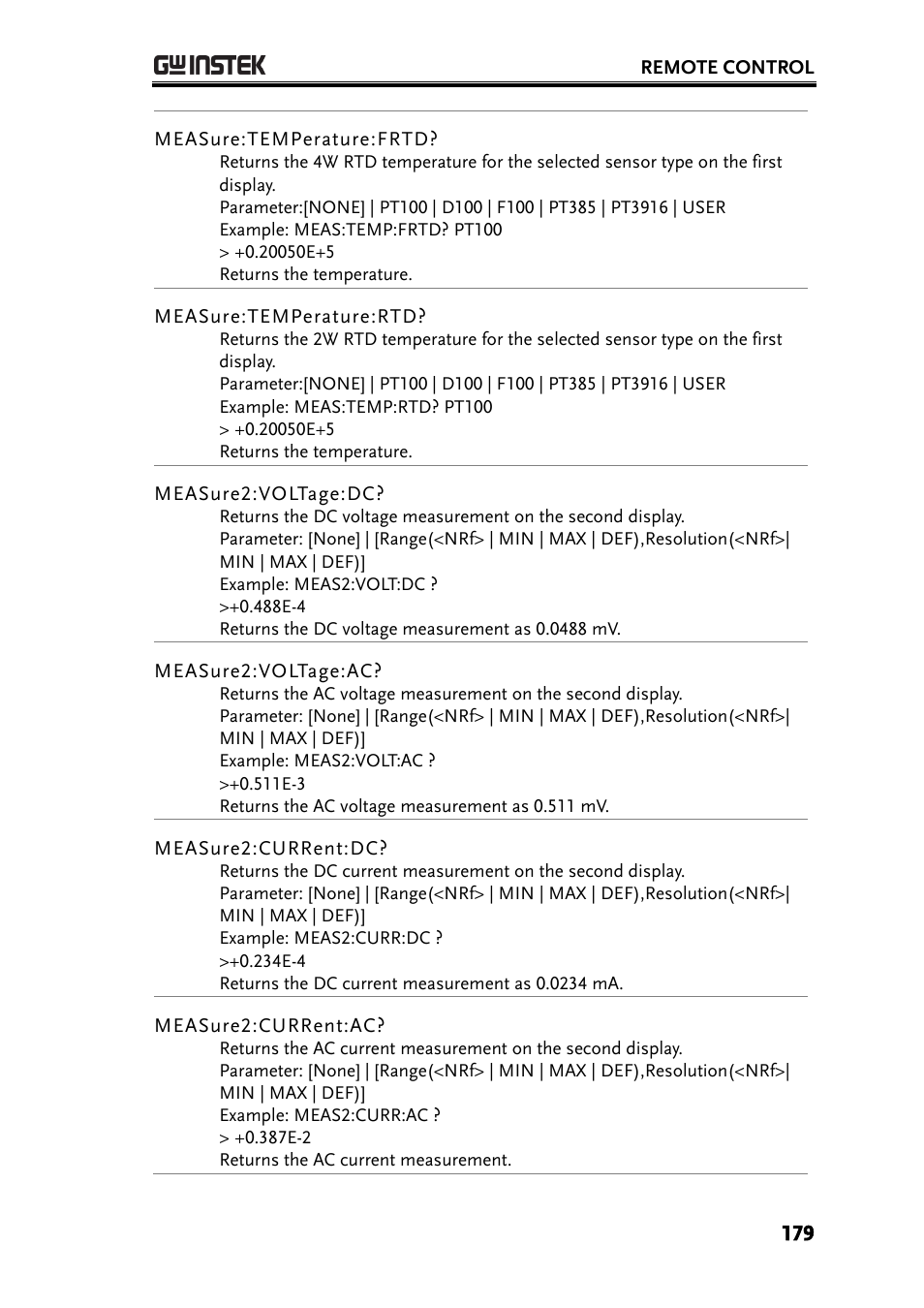 GW Instek GDM-8261A User manual User Manual | Page 179 / 230