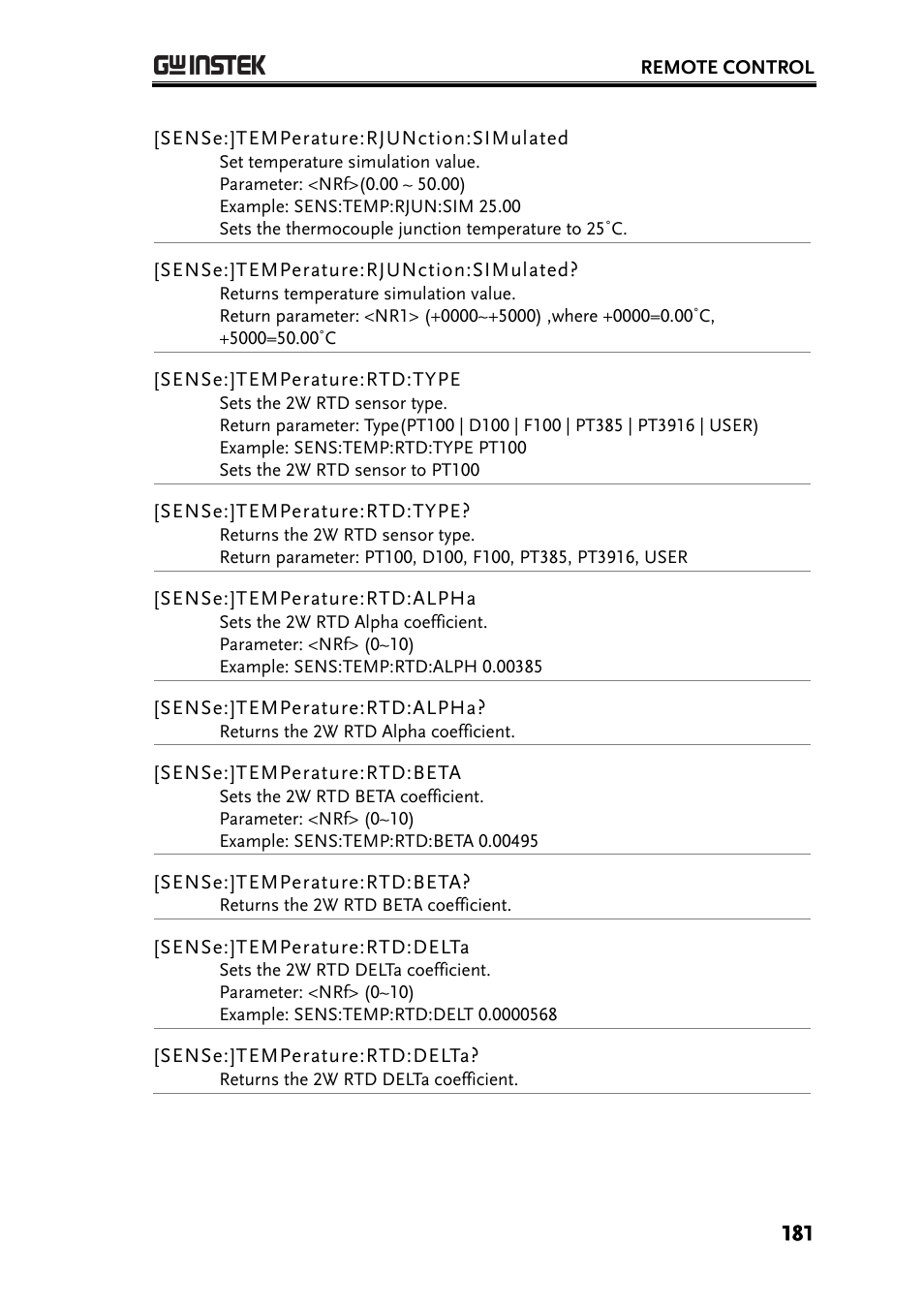 GW Instek GDM-8261A User manual User Manual | Page 181 / 230