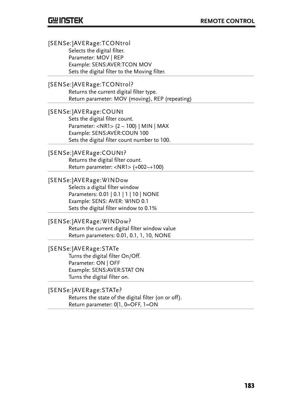 GW Instek GDM-8261A User manual User Manual | Page 183 / 230