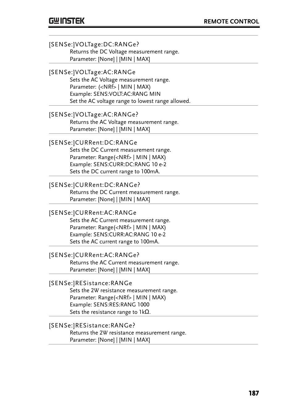 GW Instek GDM-8261A User manual User Manual | Page 187 / 230