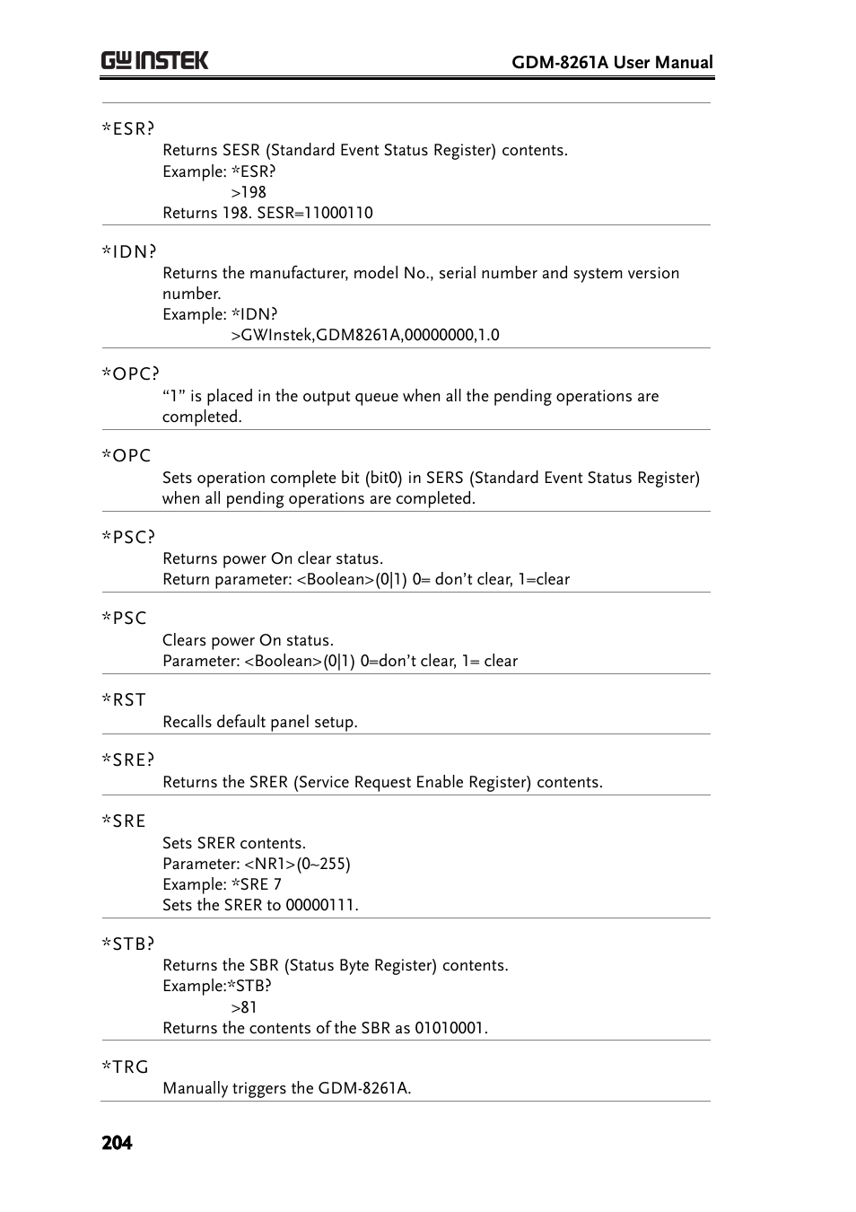 GW Instek GDM-8261A User manual User Manual | Page 204 / 230