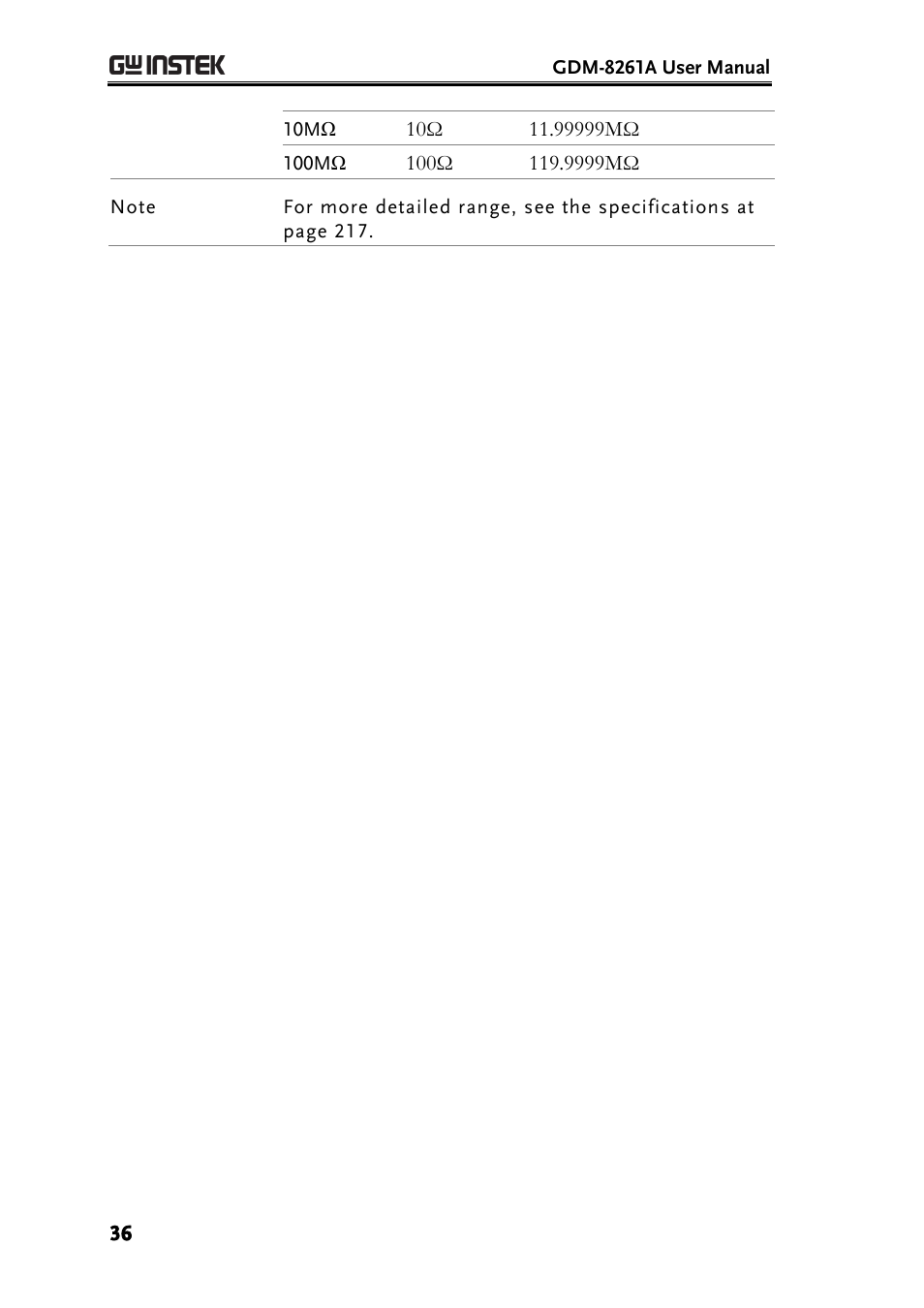 GW Instek GDM-8261A User manual User Manual | Page 36 / 230