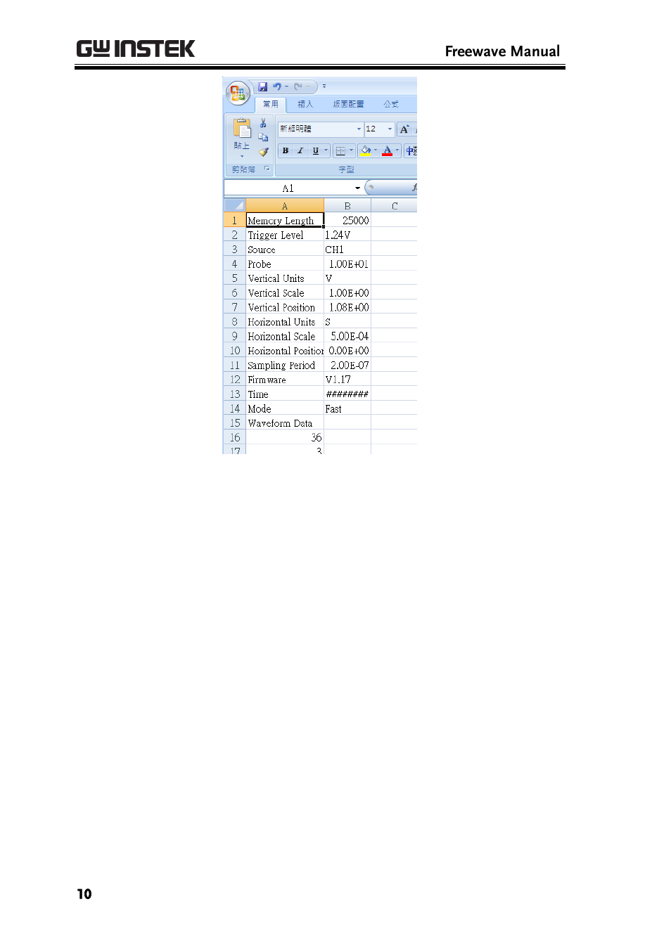 GW Instek GDS-1000A Series Freewave user manual User Manual | Page 10 / 51